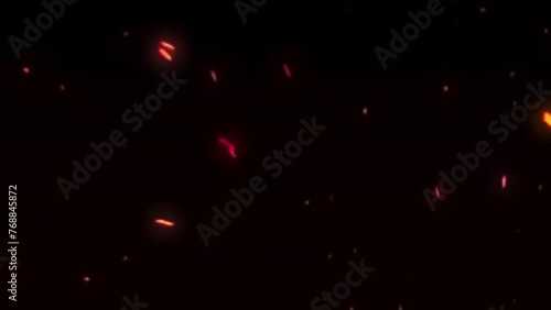 overlay red light trails Background black