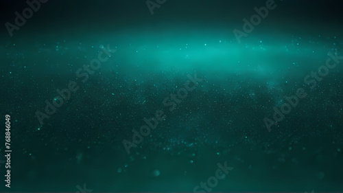 Mystical Green Nebula in Deep Space