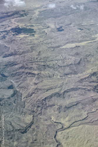 Aerial view of landscape in Pakistan