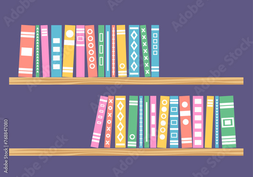 world book day shelves with books