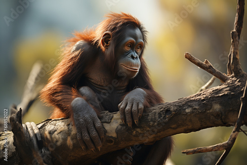 Generative AI of endangered Orangutan