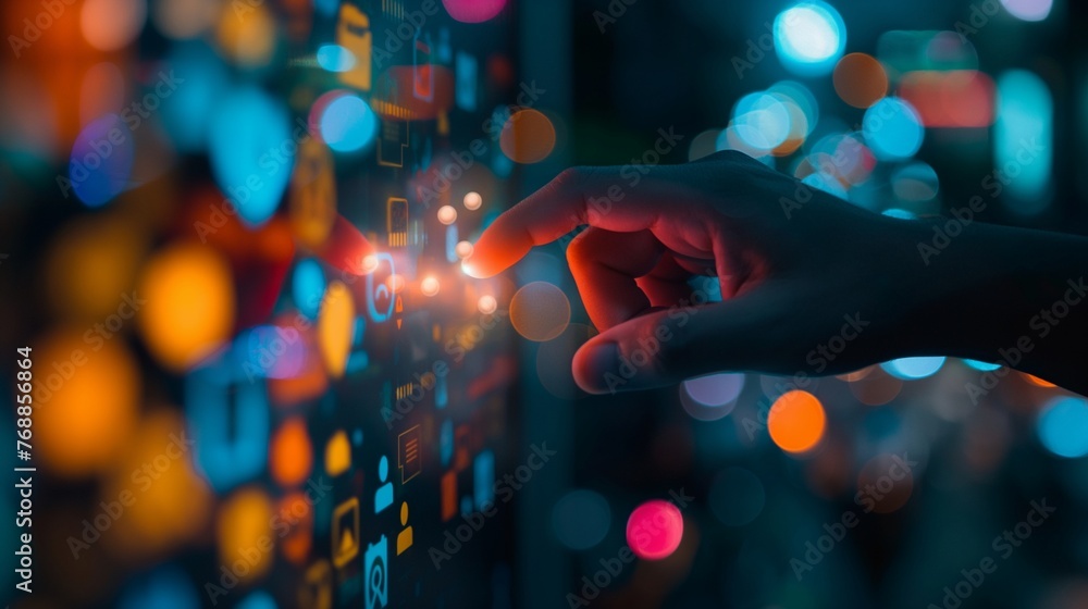 Obraz premium Explore innovative touchscreen technology for enhanced user interaction and experience
