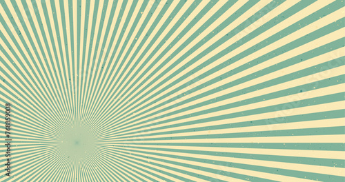 Vintage green sun retro ban...