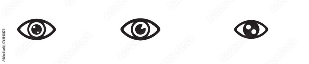 Print Set Cartoon Eye In Vector Print Set Cartoon Eye In Vector