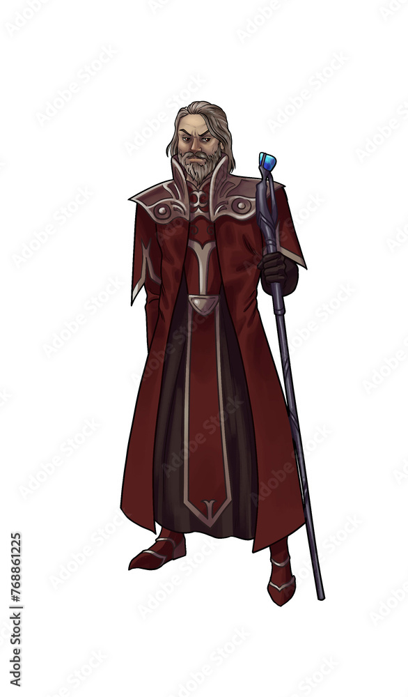 Evil Wizard Character illustration
