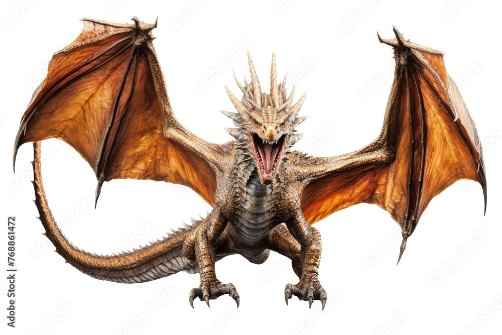Phantasy dragon isolated on a transparent background Phantasy dragon isolated on a transparent background