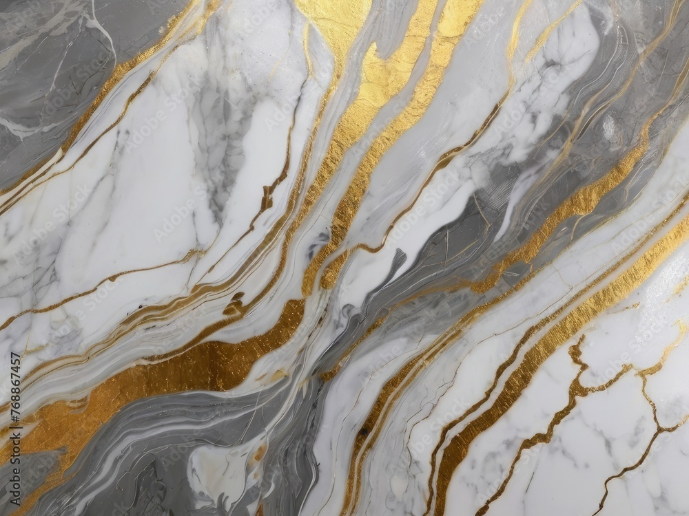 Naklejka premium Marble with golden texture background vector illustration