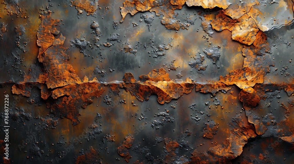 Rusted iron texture design background realistic photo