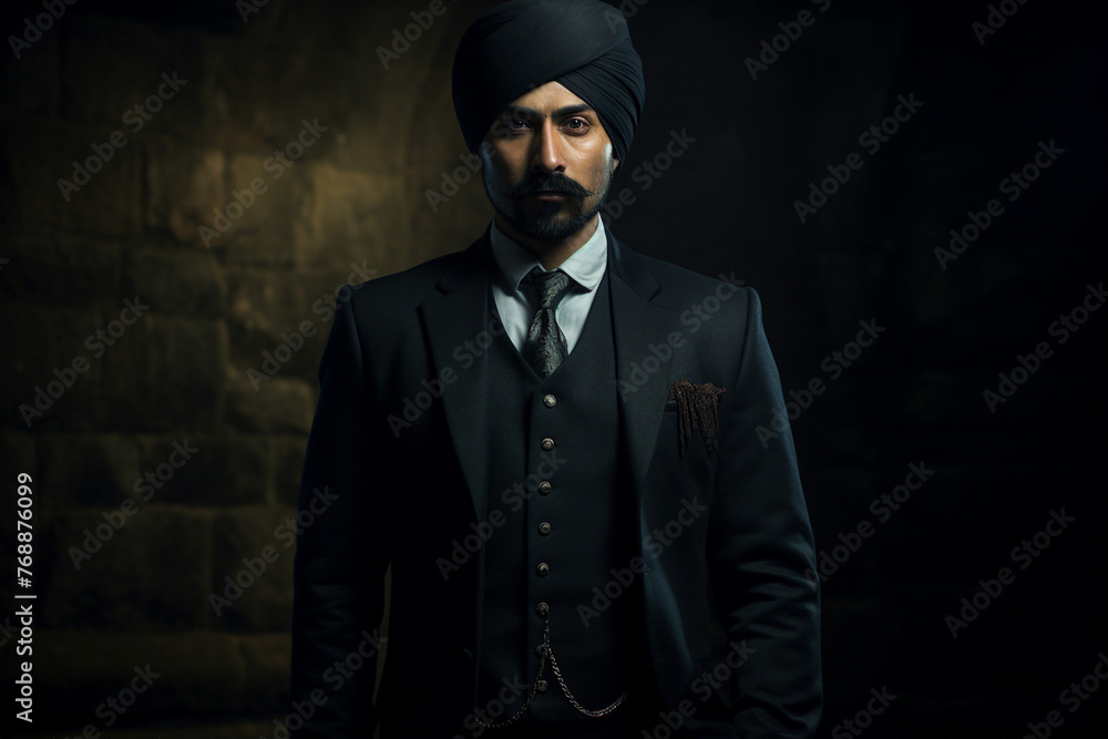 AI generated image of confident handsome businessman dressed stylish suit AI generated image of confident handsome businessman dressed stylish suit