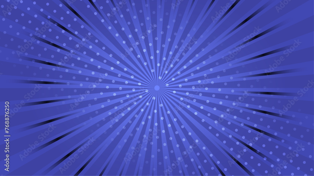 Obraz premium Blue and black pop art comic background cartoon vector illustration. Vector illustration for superhero design, web, banners, posters, cards, wallpapers
