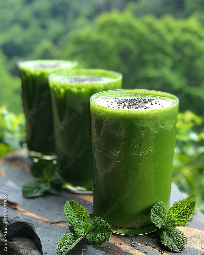 Juice cleanse retreat, natural detox, serene setting, revitalizing morning , vibrant Juice cleanse retreat, natural detox, serene setting, revitalizing morning , vibrant