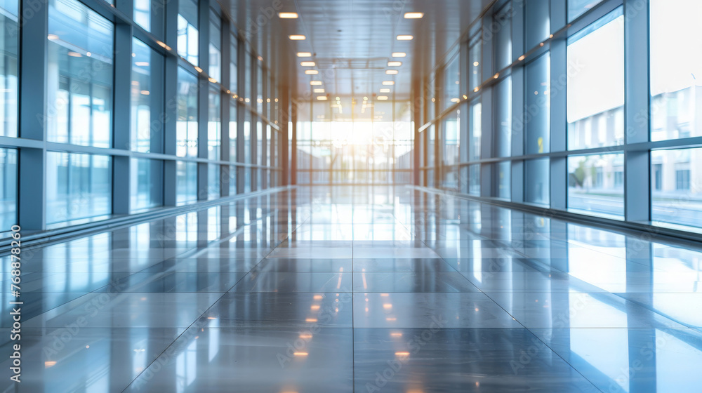 Blurred office interior background with panoramic windows and light from the window. Blurred office space with a business concept banner template Blurred office interior background with panoramic windows and light from the window. Blurred office space with a business concept banner template