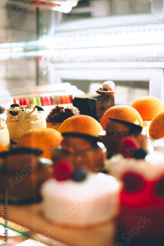 Different pastry cafe desserts buns photo