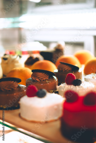 Different pastry cafe desserts buns photo