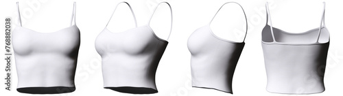 white woman camisole isolated mockup