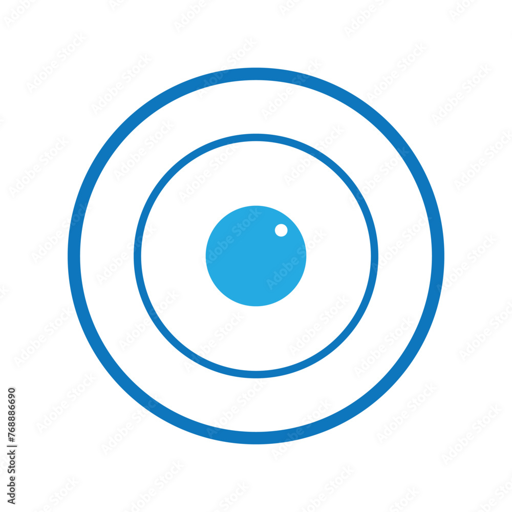 Simple eye icon vector. Eyesight pictogram in flat style. Simple eye icon vector. Eyesight pictogram in flat style.