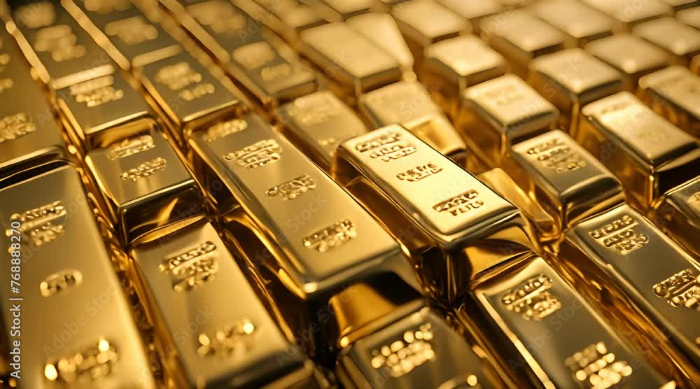 Digital Pile of Gold bars or financial concept 3d render. ingots Golds bar stacked in a row. Golden bricks. Stack of gold bullion bars. footage Digital Pile of Gold bars or financial concept 3d render. ingots Golds bar stacked in a row. Golden bricks. Stack of gold bullion bars. footage