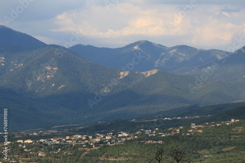 view of the mountains