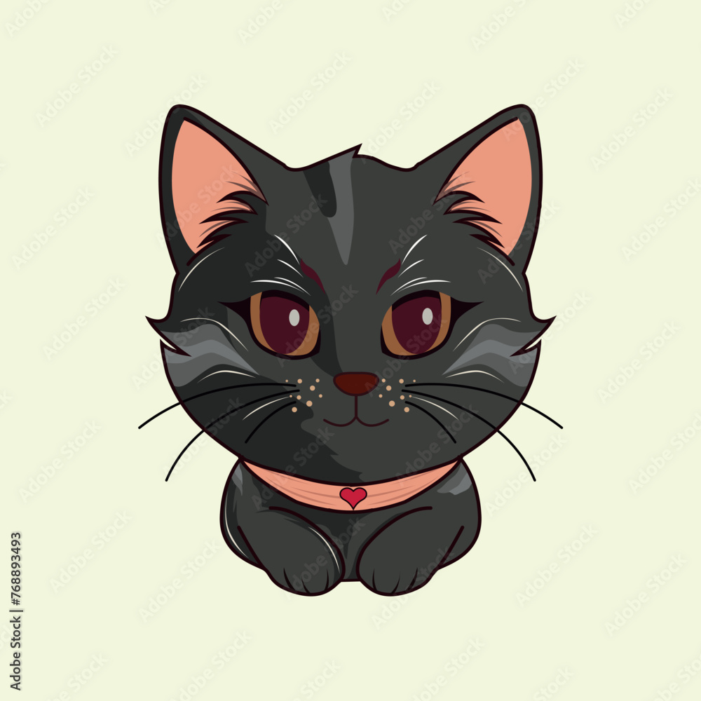 Cute and adorable cat illustrations can be used for t-shirts, icons and various others Cute and adorable cat illustrations can be used for t-shirts, icons and various others