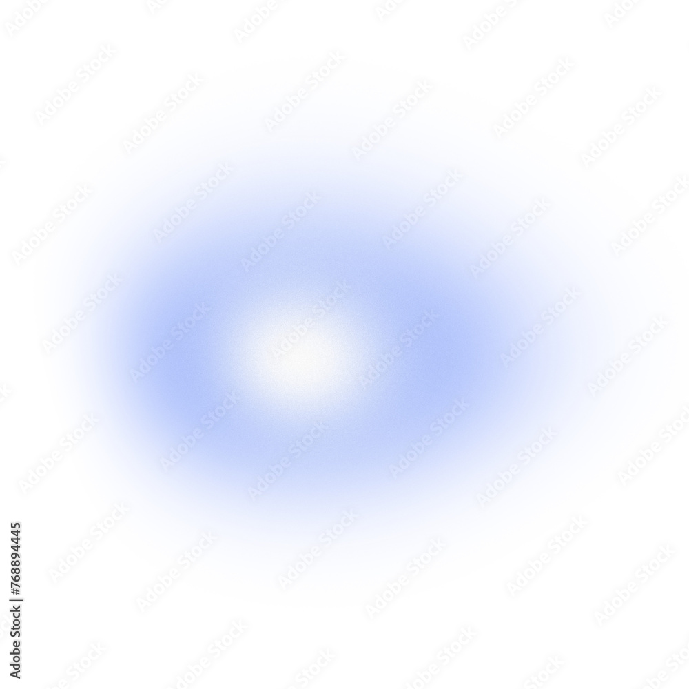 Gradient blurred circle for design on transparent background