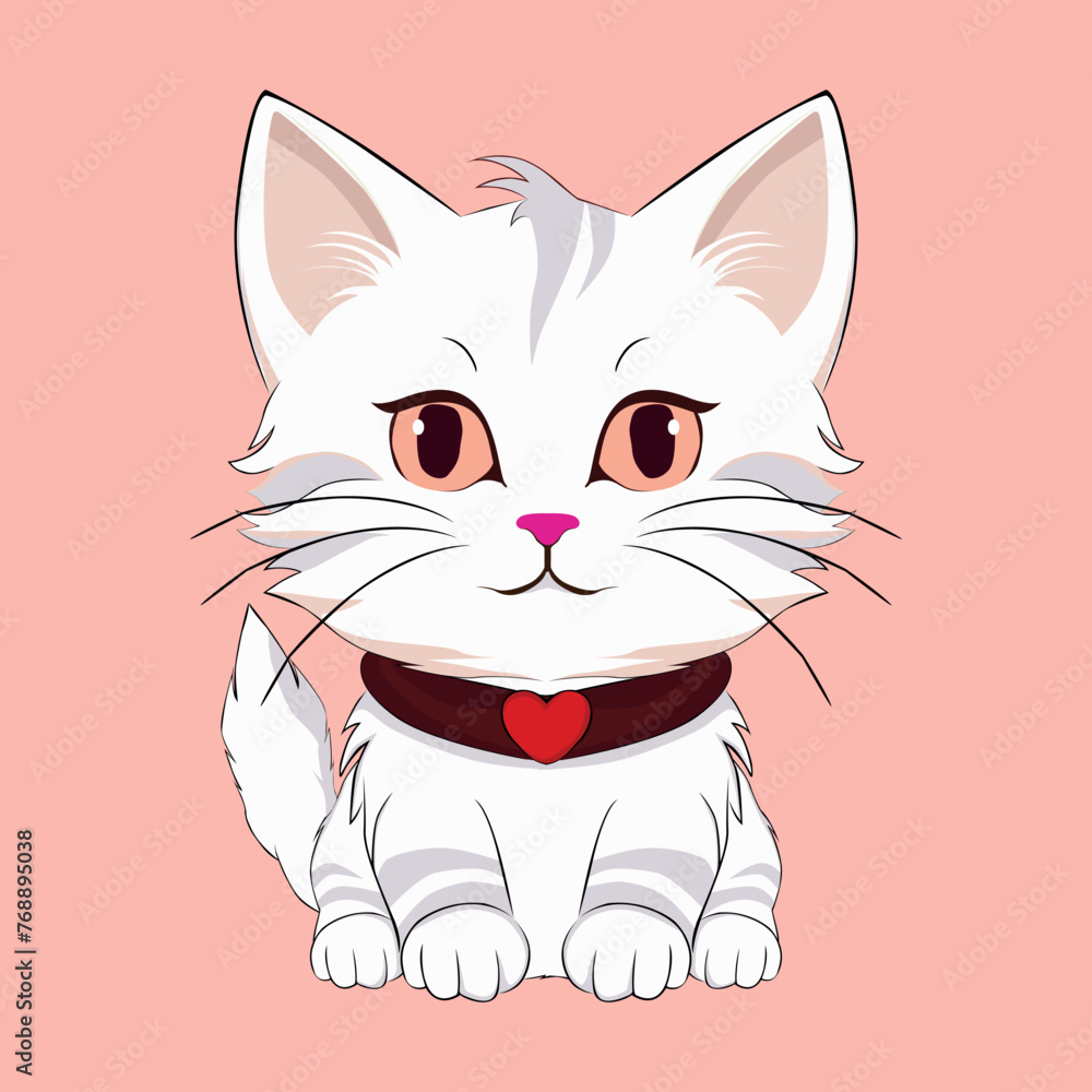 Cute and adorable cat illustrations can be used for t-shirts, icons and various others Cute and adorable cat illustrations can be used for t-shirts, icons and various others