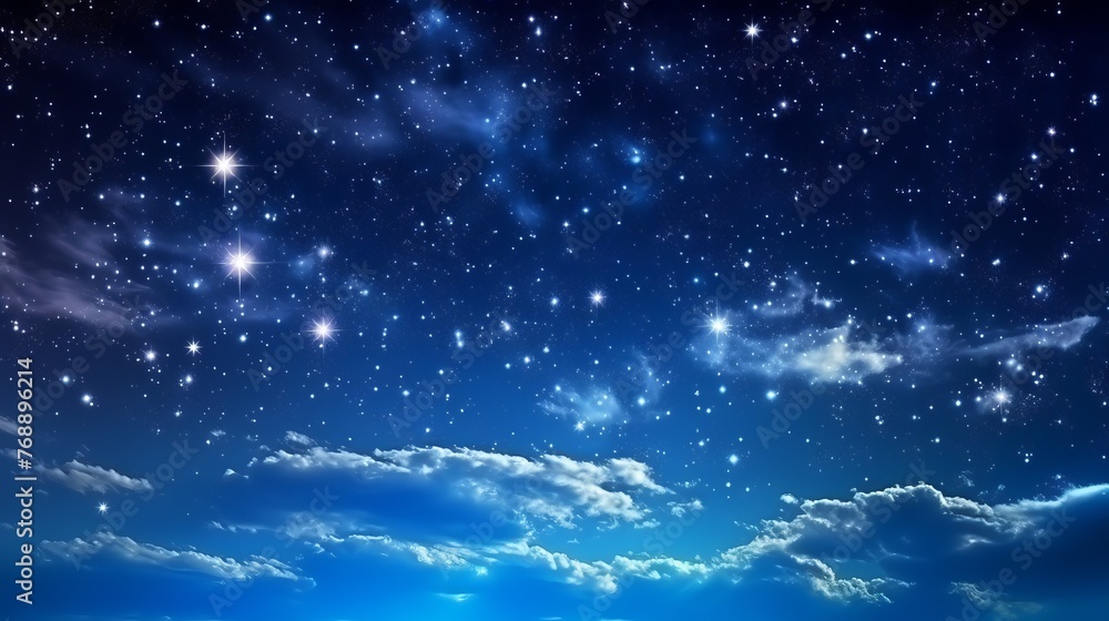 Naklejka premium Starry Night Sky