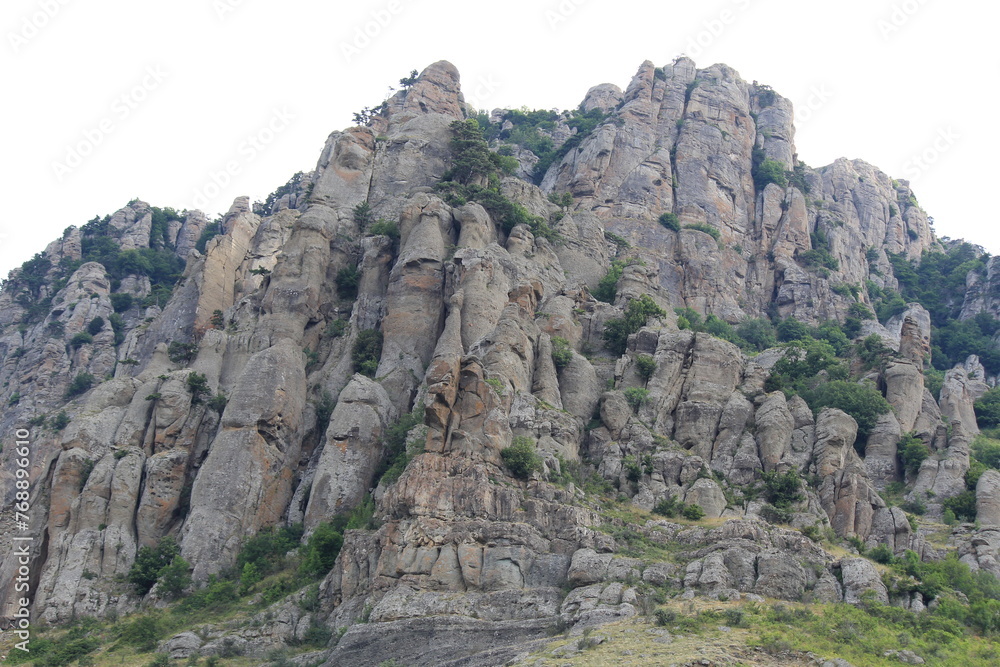 Fototapeta premium Jurassic mountains in Crimea