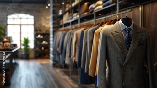 Contemporary Elegance: Formal Attire Collection in Retail Space