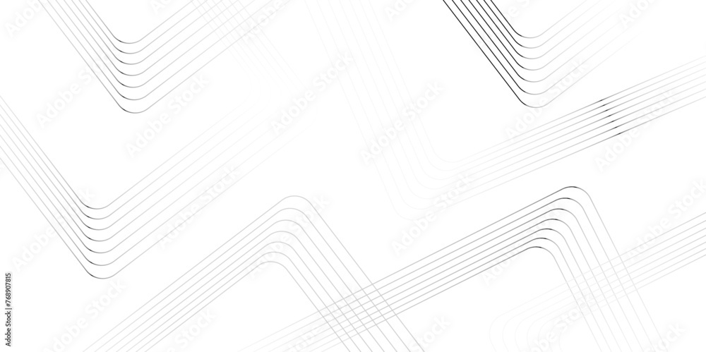 Modern Abstract background with black lines and white background. rectangle and triangle lines. wave line elegant white striped diagonal line. geometrics strips technology.  - obrazy, fototapety, plakaty 
