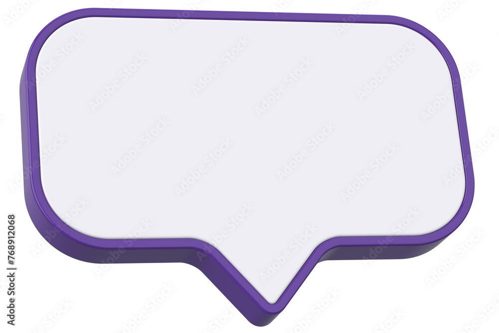 Speech bubble. Chat bubble. 3D illustration. Speech bubble. Chat bubble. 3D illustration.