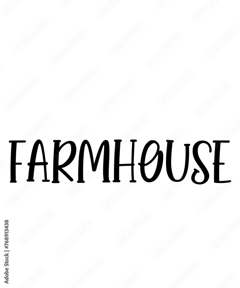Farmhouse typography design on plain white transparent isolated background for card, shirt, hoodie, sweatshirt, apparel, tag, mug, icon, poster or badge Farmhouse typography design on plain white transparent isolated background for card, shirt, hoodie, sweatshirt, apparel, tag, mug, icon, poster or badge