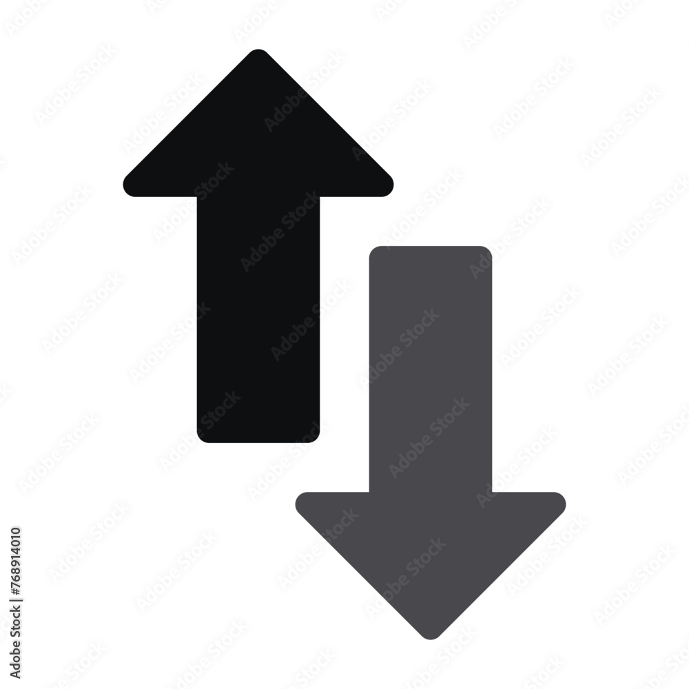 Up Down Arrows Icon - Directional Navigation Symbol Up Down Arrows Icon - Directional Navigation Symbol