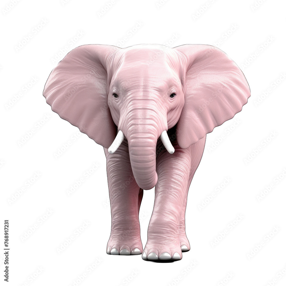 pink elephant - 3d illustration png pink elephant - 3d illustration png