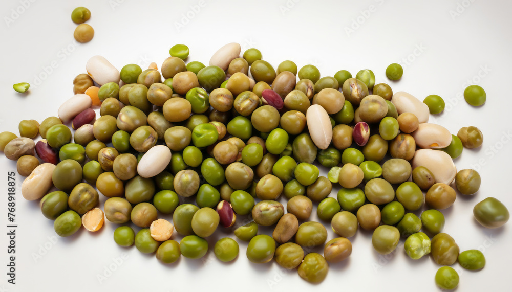 Variety of beans, each with their unique nutritional properties, beautifully isolated against white background, symbolizing nature’s bounty and diversity Variety of beans, each with their unique nutritional properties, beautifully isolated against white background, symbolizing nature’s bounty and diversity
