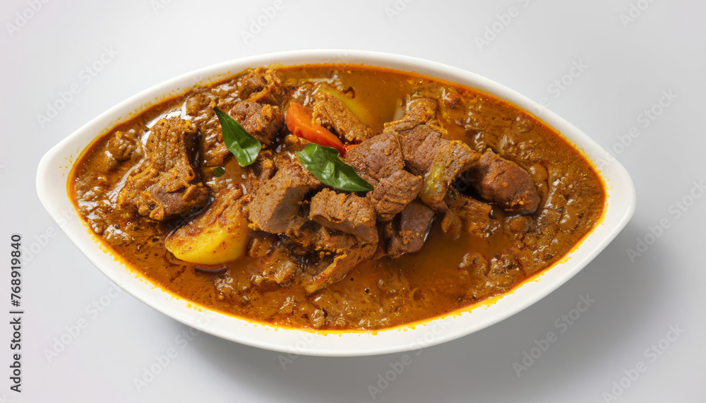 Savor the rich flavors of Indian cuisine with this spicy beef curry, a symphony of traditional spices and tender beef, promising an unforgettable gastronomic experience. Savor the rich flavors of Indian cuisine with this spicy beef curry, a symphony of traditional spices and tender beef, promising an unforgettable gastronomic experience.
