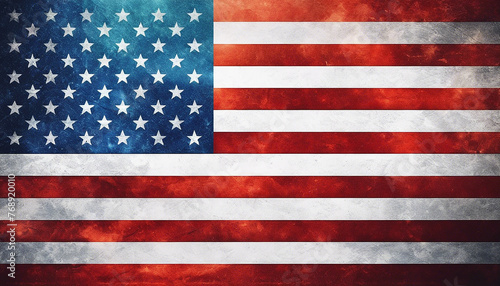 USA United State Of America Flag Duotone Design