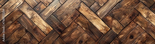 Seamless hardwood parquet floor texture showcasing intricate patterns and rich natural wood tones