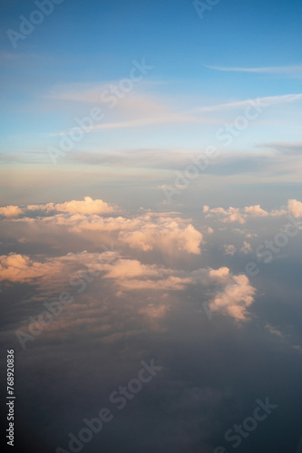 Clouds and blue sky backgro...