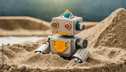 Mechanical Marvels: Robot Toy Adventures in the Sandbox