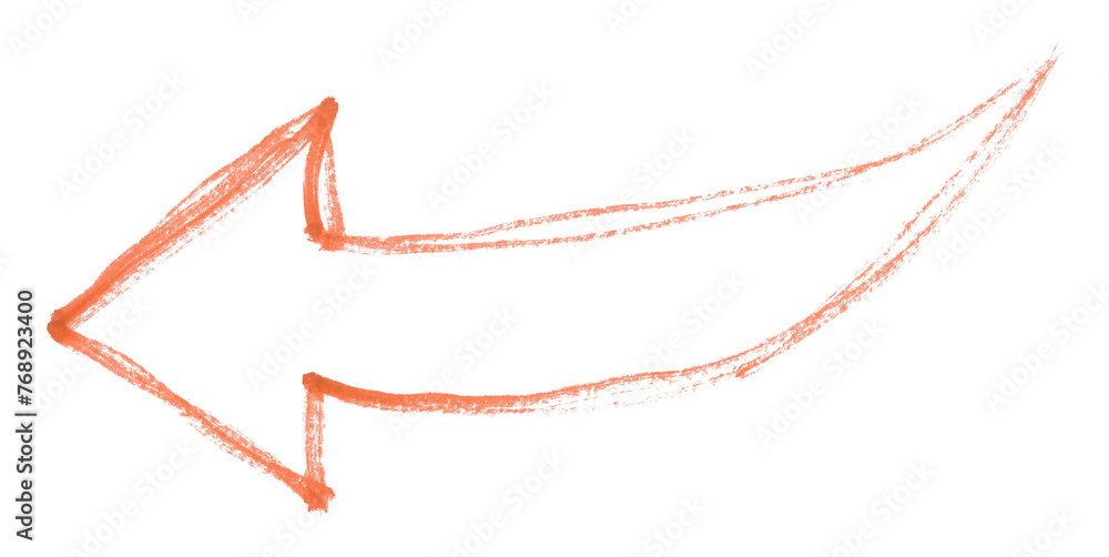 Orange arrows isolated on transparent background Orange arrows isolated on transparent background