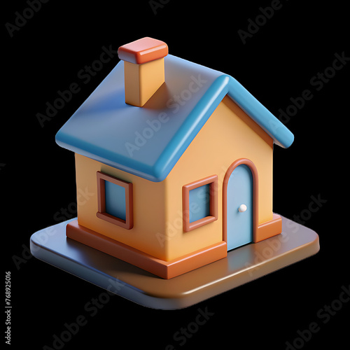 3d house icon