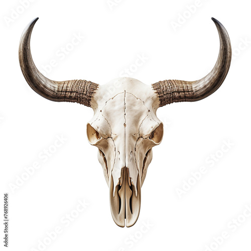 bull skull isolated on transparent background