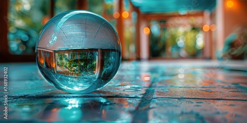 Wallpaper Mural Educational journey encapsulated in a glass sphere with graduation cap Torontodigital.ca