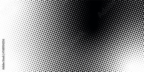 Abstract halftone monochrome pattern. Futuristic panel. Grunge dotted background with circles, dots, dots