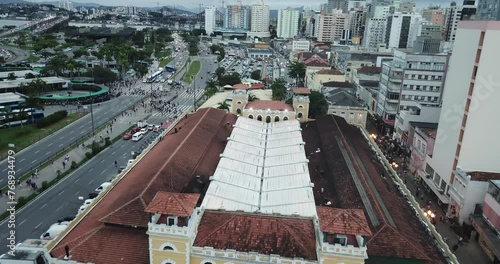 Mercado Público Centro TICEN Terminal Ônibus Floripa Drone Florianópolis Comércio Gastronomia Artesanato Turismo História Cultura Arquitetura Patrimônio Cultural Agito Praça Mercadorias Lazer photo