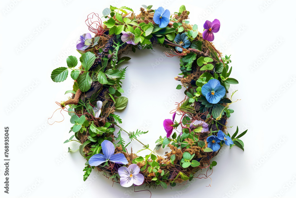 A lush corner border arrangement of various flowers and greenery on a white background, perfect for letter themed with flowers and greenery. A lush corner border arrangement of various flowers and greenery on a white background, perfect for letter themed with flowers and greenery.