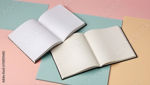 open book with blank pages