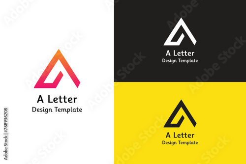 A Letter logo Template