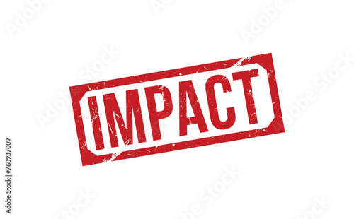 Impact stamp red rubber stamp on white background. Impact stamp sign. Impact stamp.
