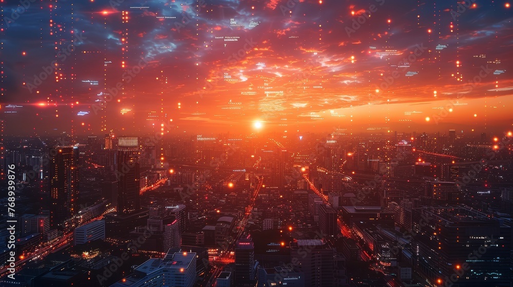 Fototapeta premium Beyond the Screen: Wireless Signs and the Social Media Frontier